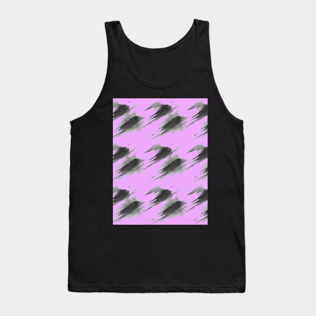 Black strokes on a purple background, abstraction Tank Top by grafinya